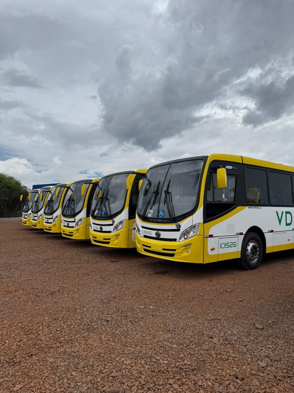 Nova frota ônibus VDA operação industrial