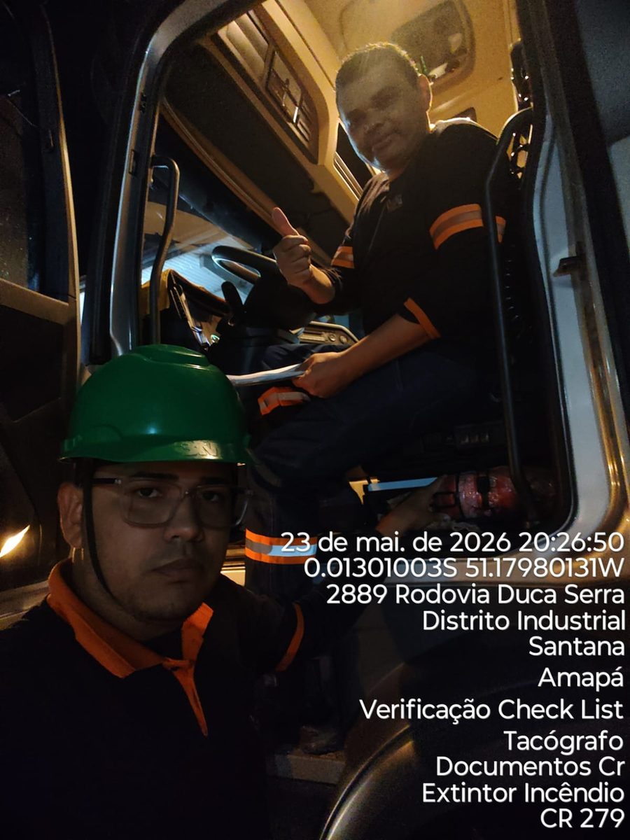 Inspetor SESMT e motorista na Blitz Noturna VDA