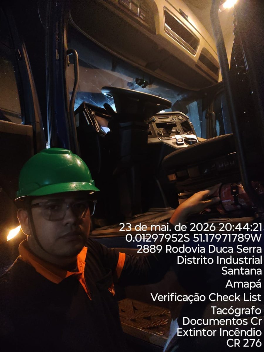 Verificação operacional interna da cabine — SESMT VDA