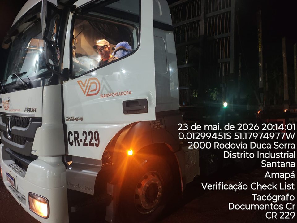 Caminhão CR-229 VDA — Blitz Noturna Santana AP