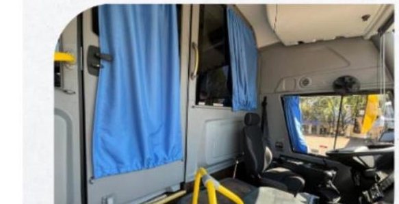 Cabine interna do ônibus renovado — VDA Operação Manaus
