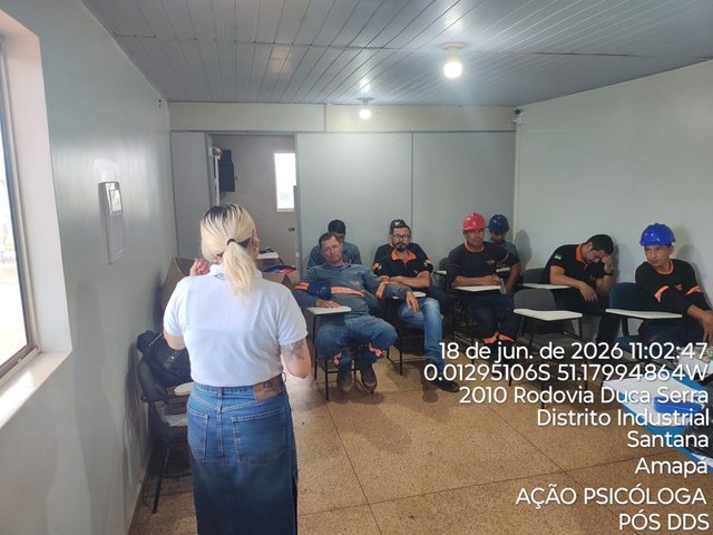 Ação psicóloga pós DDS — VDA Transportadora